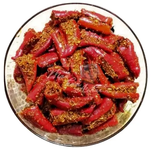 Malwa Organic Premium Desi Lal Mirch Achar (Red Chilli Pickle) - Image 3