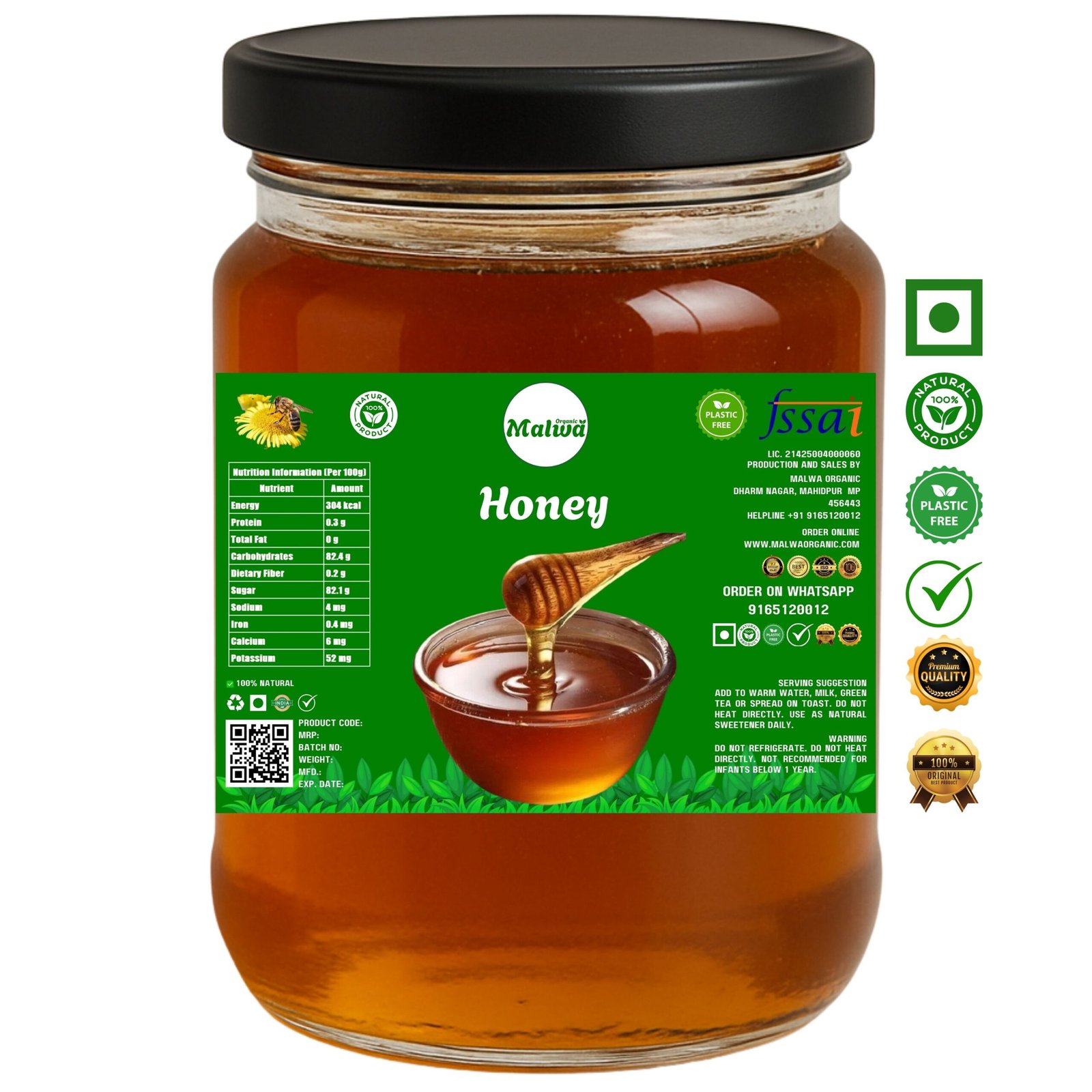 Malwa Organic Premium Honey